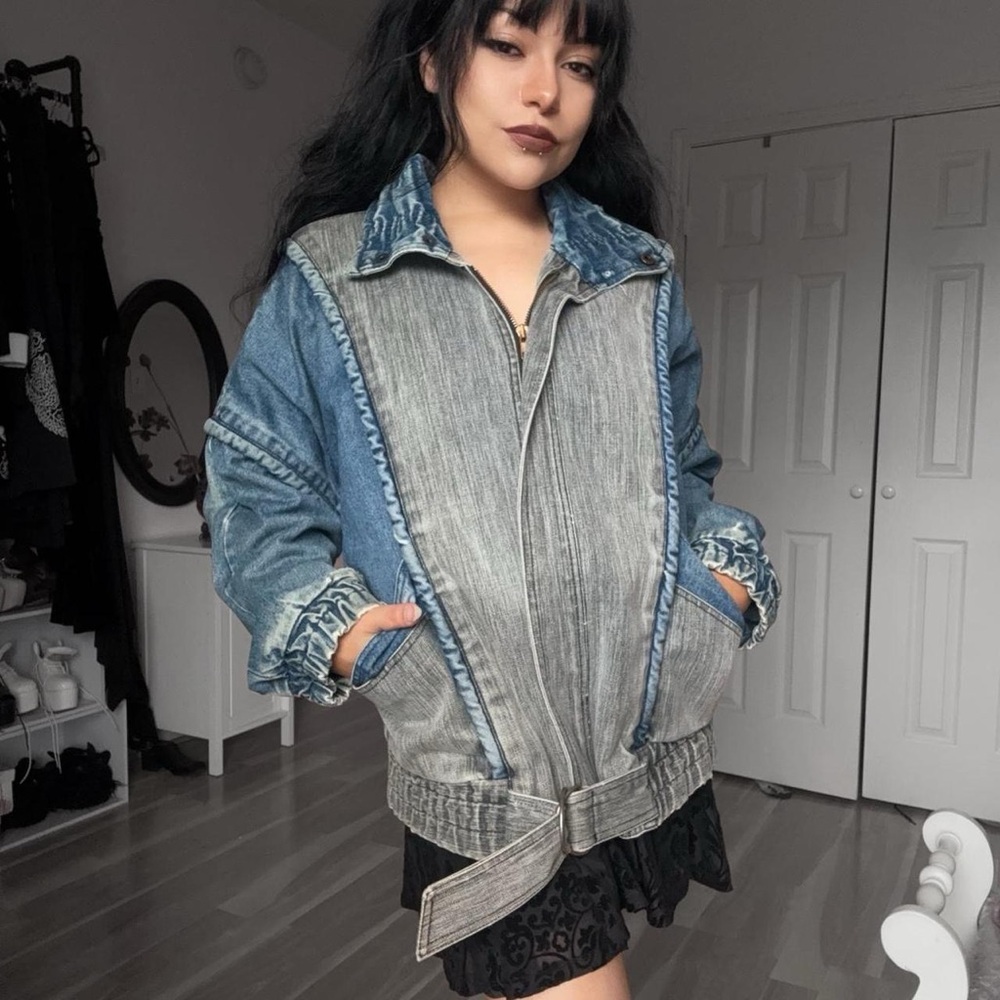 🩶 Vintage Grunge Indie Punk Denim Jacket